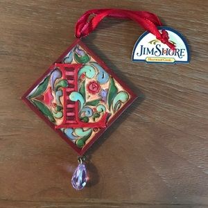 NWT Jim Shore L Monogram Ornament